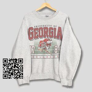 1784 Vintage Georgia Bulldogs Football Sweatshirt, University of Georgia Shirt